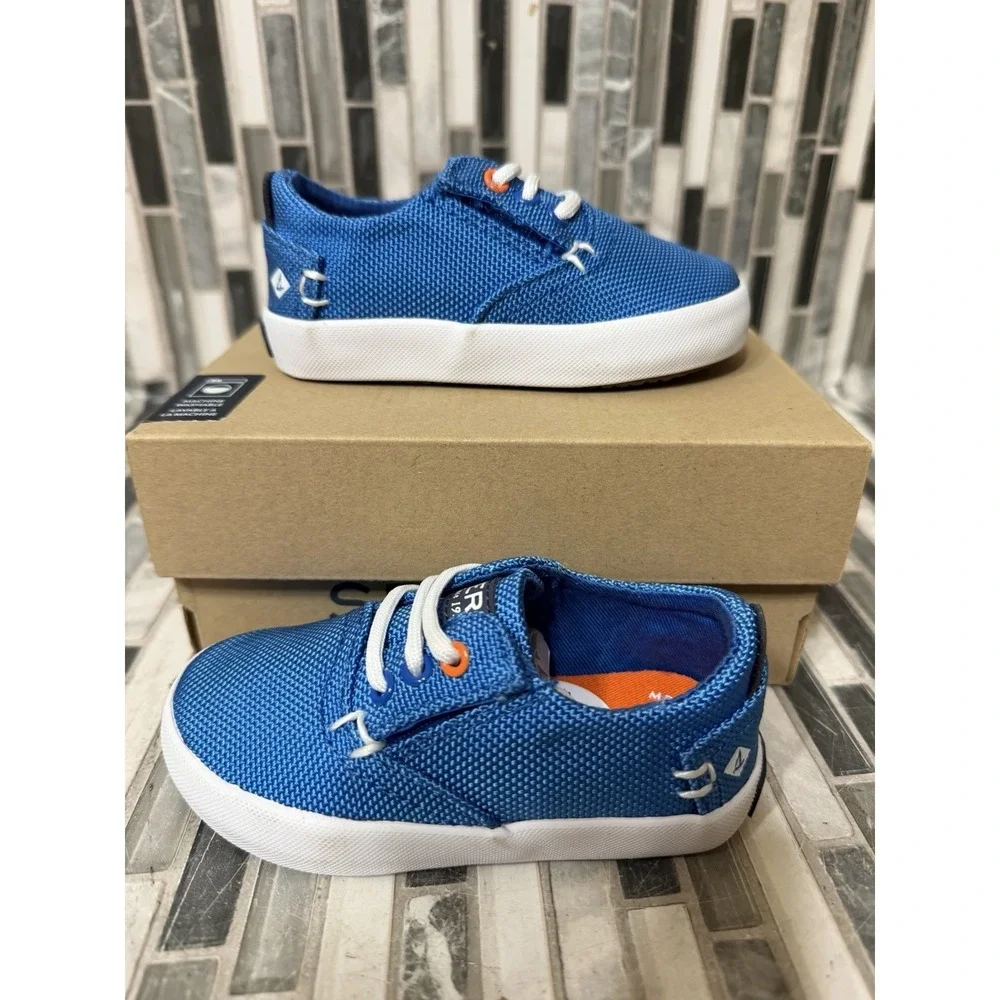 Sperry Kids Bodie Jr‎ Washable Shoes Blue Size 5 Little Kids